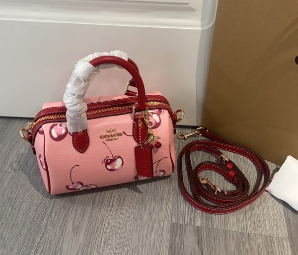 Mini Rowan Crossbody in Cherry Print Flower Pink CR245