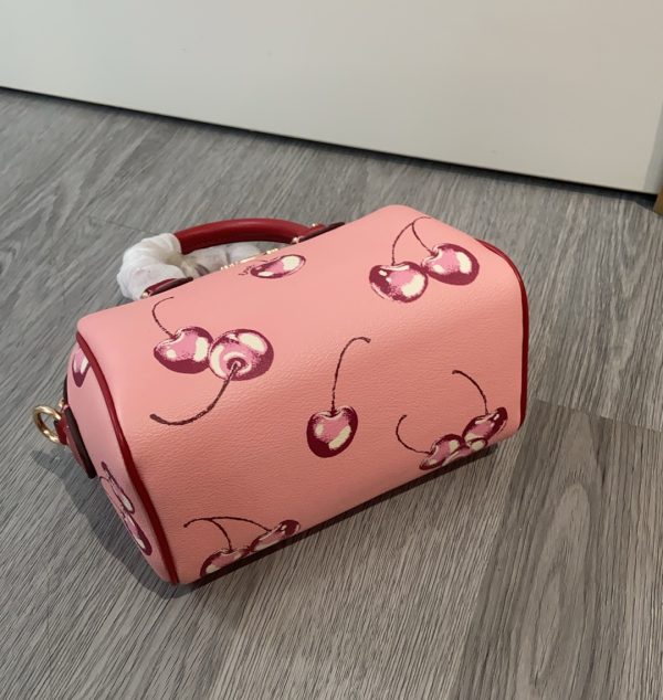 Mini Rowan Crossbody in Cherry Print Flower Pink CR245 - Image 4