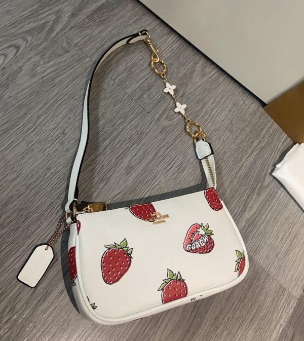 Nolita Mini Shoulder Bag With Strawberry Print CAL25 - Image 4