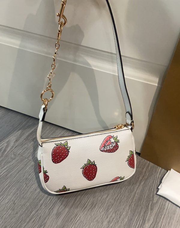 Nolita Mini Shoulder Bag With Strawberry Print CAL25 - Image 10