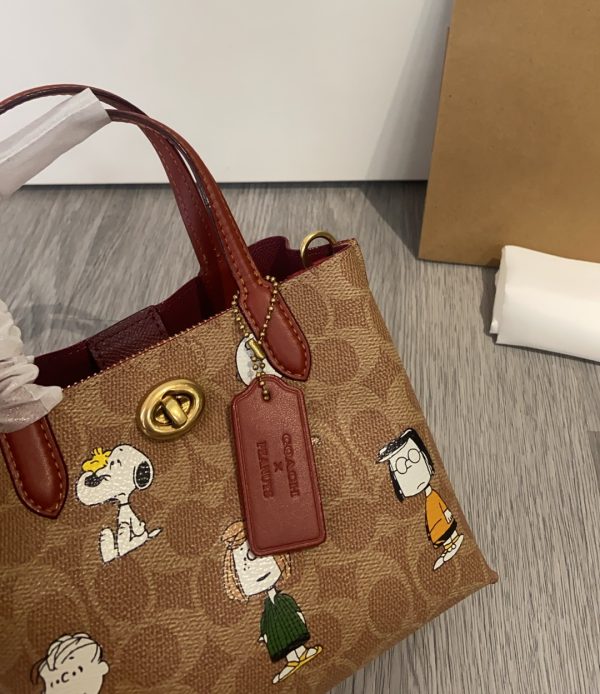 Shoulder Bag Leather Brown CBF14 - Image 5
