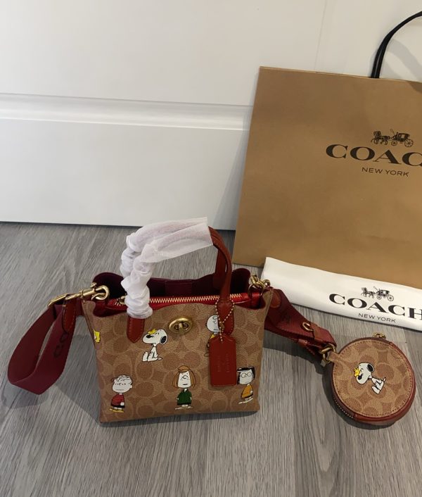 Shoulder Bag Leather Brown CBF14 - Image 9