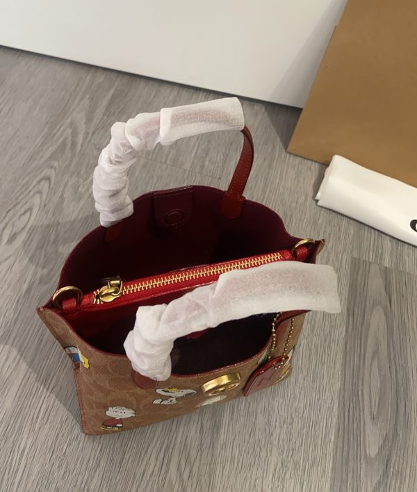 Shoulder Bag Leather Brown CBF14 - Image 6