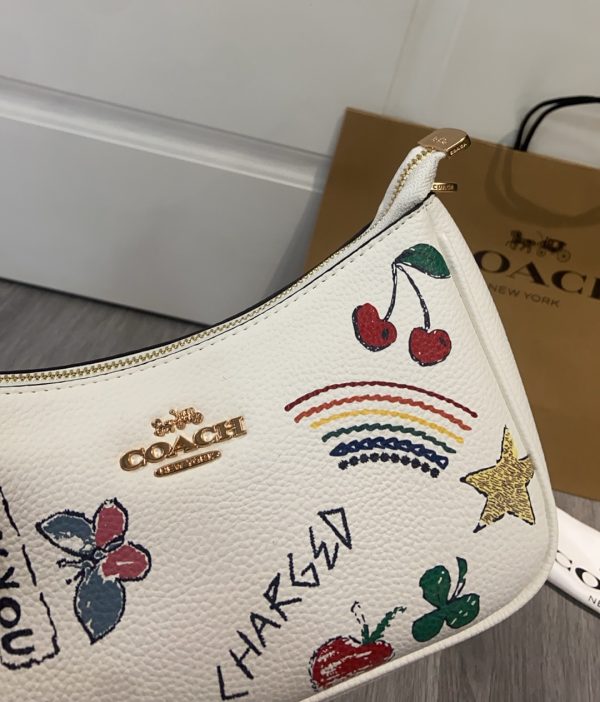 Shoulder Bag Leather White CAK17 - Image 2