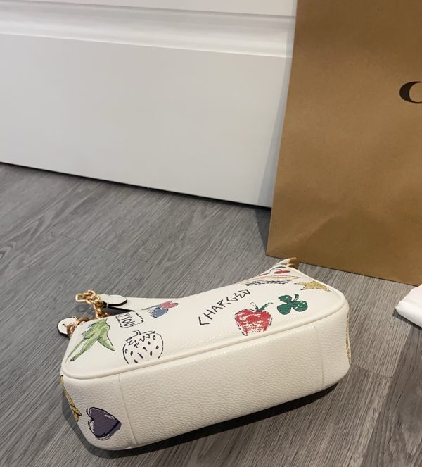 Shoulder Bag Leather White CAK17 - Image 3