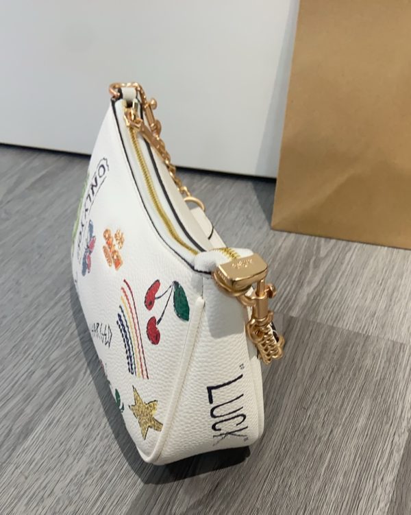 Shoulder Bag Leather White CAK17 - Image 7