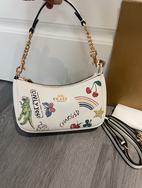 Shoulder Bag Leather White CAK17