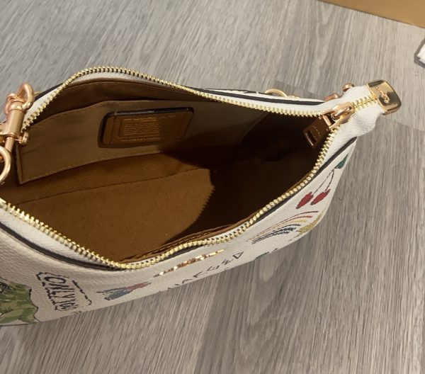 Shoulder Bag Leather White CAK17 - Image 10