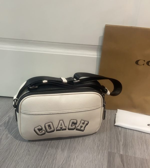 Shoulder Bag Leather White CAJ64 - Image 3