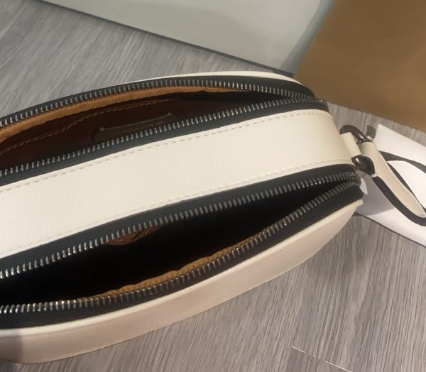 Shoulder Bag Leather White CAJ64 - Image 7