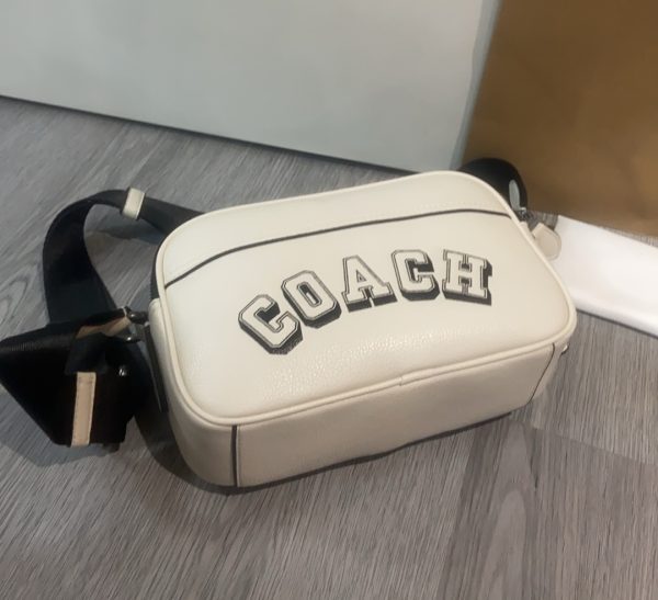 Shoulder Bag Leather White CAJ64 - Image 8