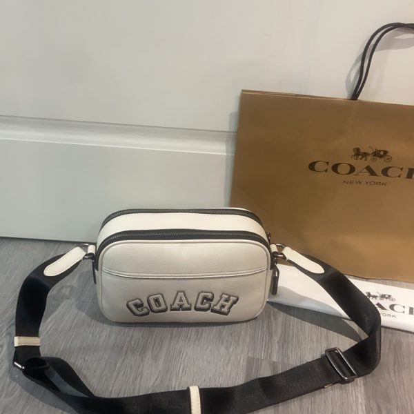 Shoulder Bag Leather White CAJ64