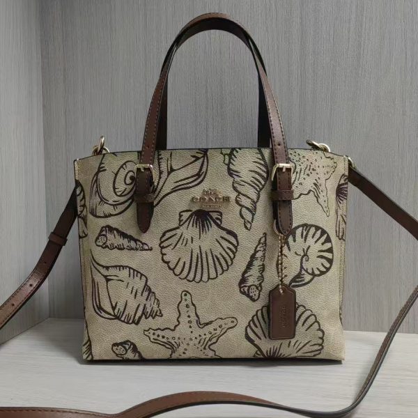 Mollie Tote Bag 25 In Signature Canvas With Shell Print CBH63