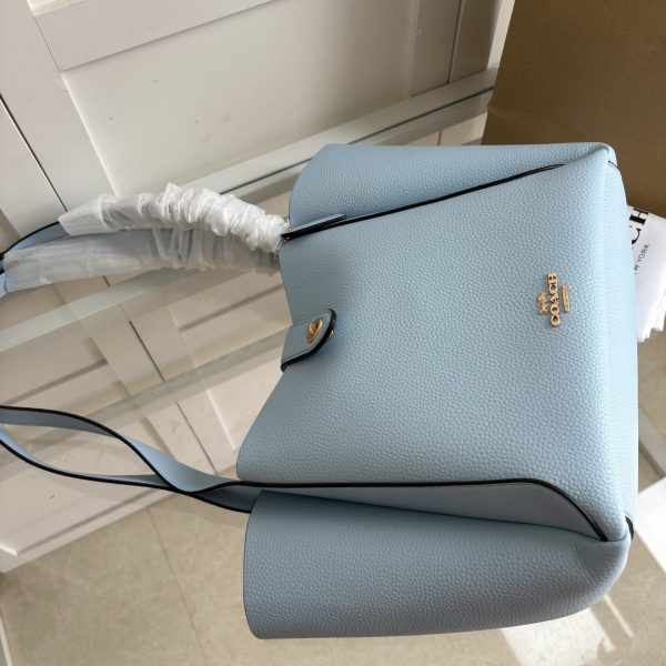Hadley Turnlock Tote Bag Blue CAL17 - Image 4