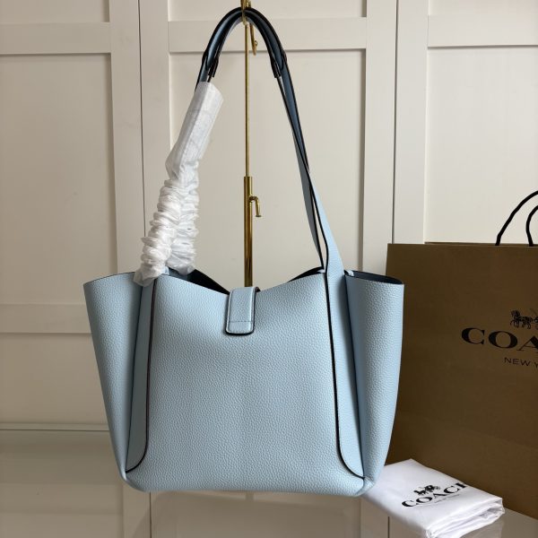 Hadley Turnlock Tote Bag Blue CAL17 - Image 5