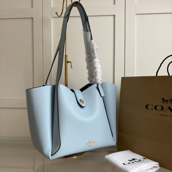 Hadley Turnlock Tote Bag Blue CAL17 - Image 9