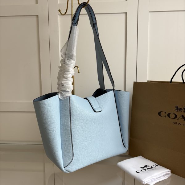 Hadley Turnlock Tote Bag Blue CAL17 - Image 10
