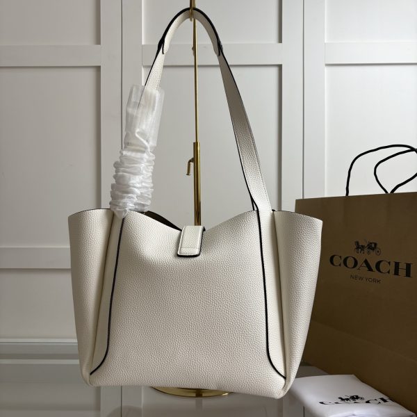 Hadley Turnlock Tote Bag White CAL17 - Image 7