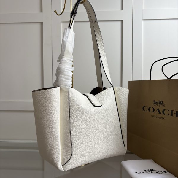 Hadley Turnlock Tote Bag White CAL17 - Image 6