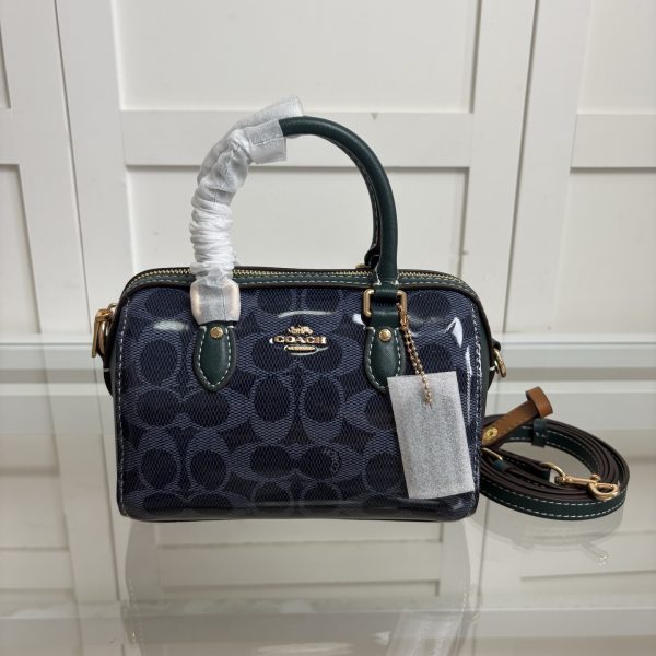 Mini Rowan 2way Crossbody Bag Signature Canvas Denim CAL20 - Image 4
