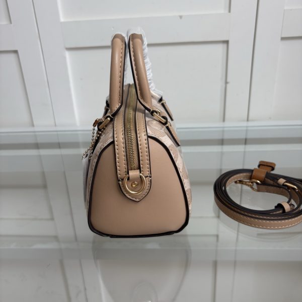 Mini Rowan 2way Crossbody Bag Signature Canvas Camel CAL20 - Image 5