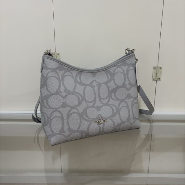Laurel Shoulder Bag In Sketch Signature Canvas Blue CBH87 - Image 3