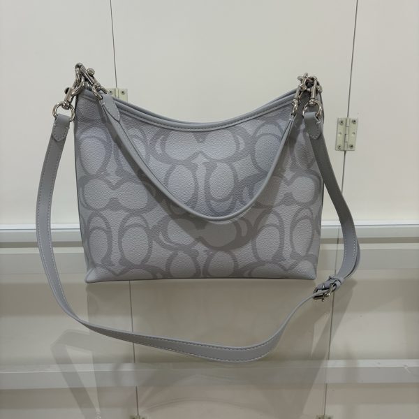 Laurel Shoulder Bag In Sketch Signature Canvas Blue CBH87 - Image 4