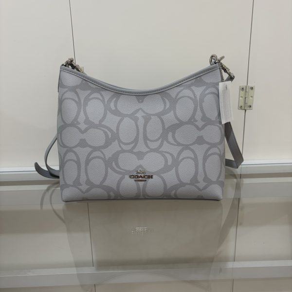 Laurel Shoulder Bag In Sketch Signature Canvas Blue CBH87