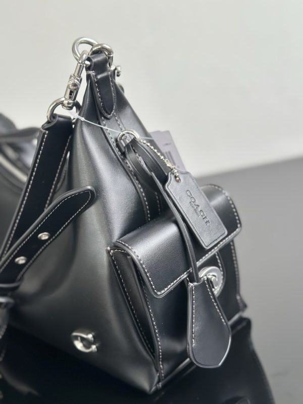 Pocket Juliet Bag 30 Shoulder Bag Black CAM20 - Image 5