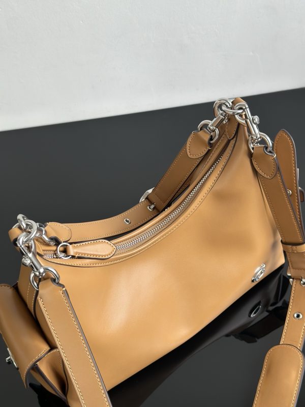 Pocket Juliet Bag Shoulder Bag Camel CAM20 - Image 3