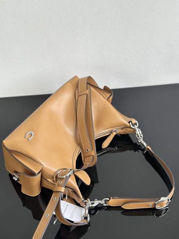 Pocket Juliet Bag Shoulder Bag Camel CAM20 - Image 8
