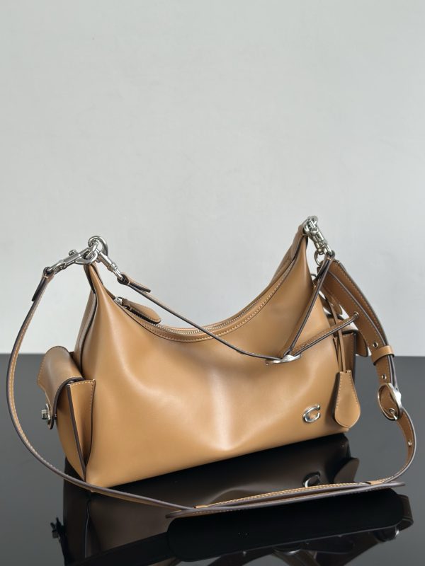Pocket Juliet Bag Shoulder Bag Camel CAM20 - Image 9