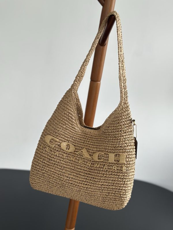 Brooklyn Small Straw Shoulder Bag CAL97 - Image 2