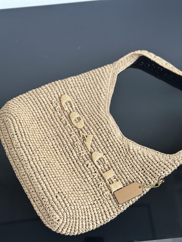 Brooklyn Small Straw Shoulder Bag CAL97 - Image 4