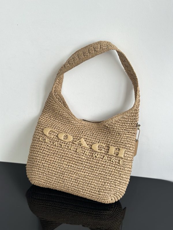 Brooklyn Small Straw Shoulder Bag CAL97 - Image 5