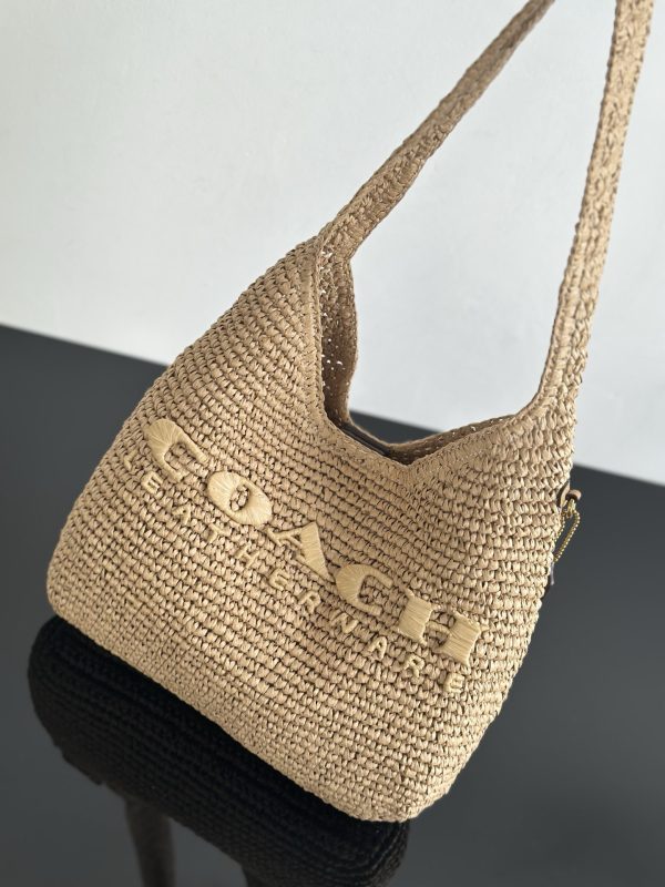 Brooklyn Small Straw Shoulder Bag CAL97 - Image 7