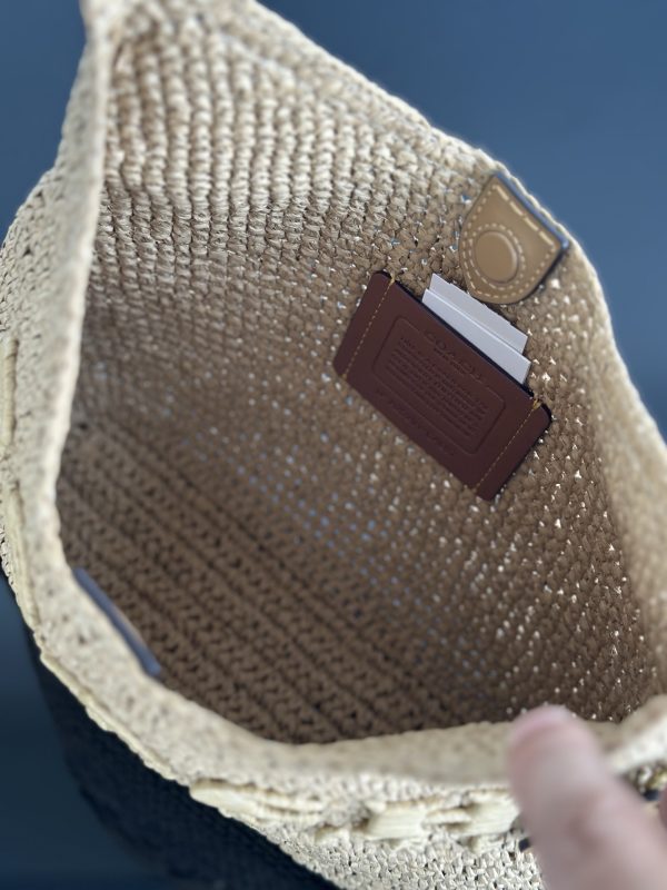 Brooklyn Small Straw Shoulder Bag CAL97 - Image 9