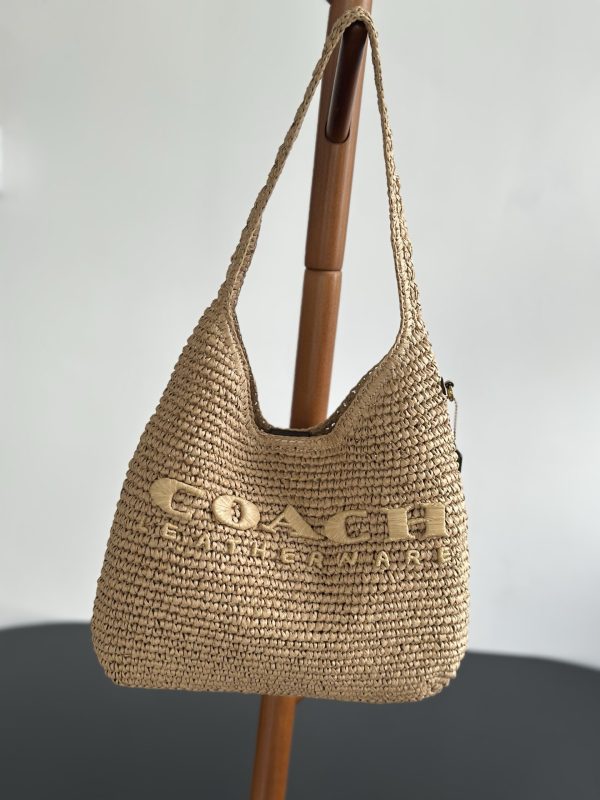 Brooklyn Small Straw Shoulder Bag CAL97 - Image 10