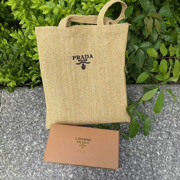 Large Tote Bag lunch Bag Limited Rattan Beige - Image 6