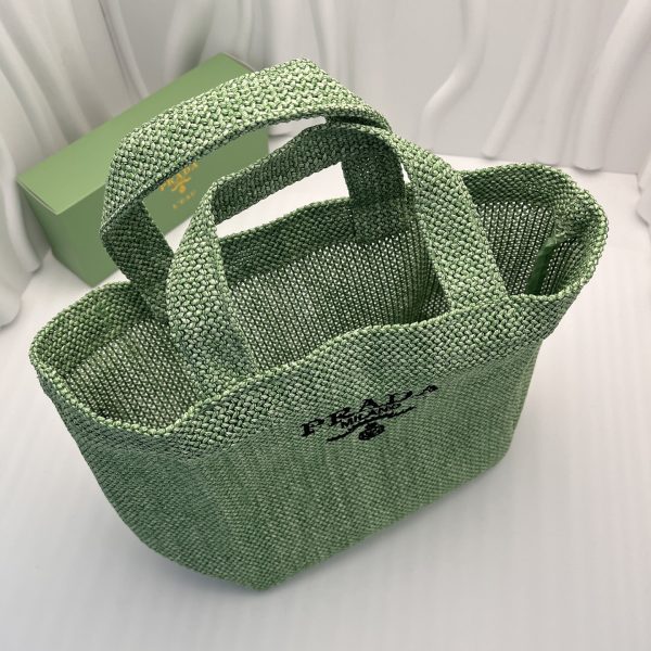 Mini Tote Bag lunch Bag Limited Rattan Green - Image 6
