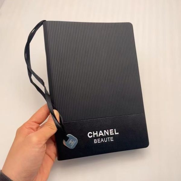 New Black Notebook With Logo Bookmark