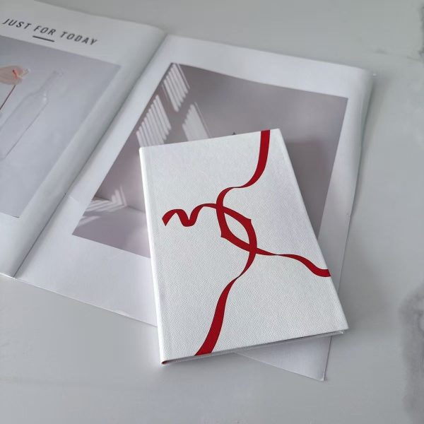 Notebook White Red Ribbon VIP Gift Item - Image 5