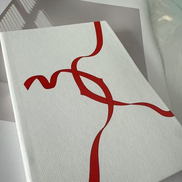 Notebook White Red Ribbon VIP Gift Item - Image 7