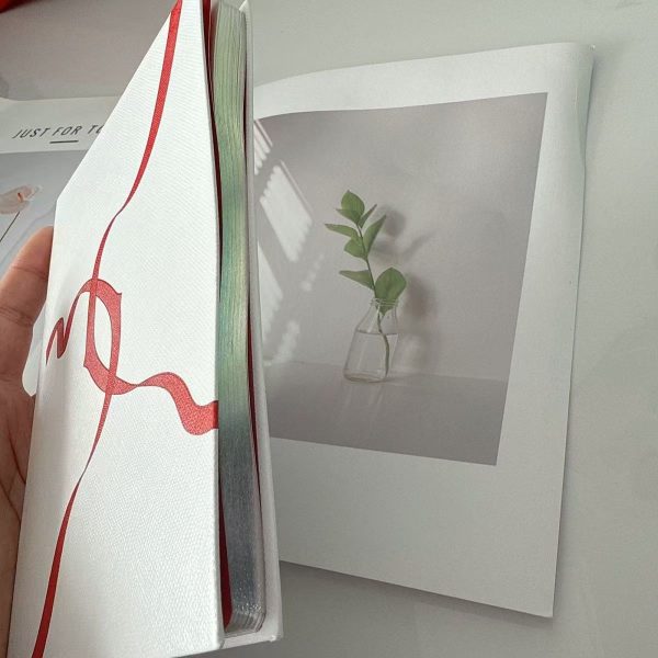 Notebook White Red Ribbon VIP Gift Item - Image 11